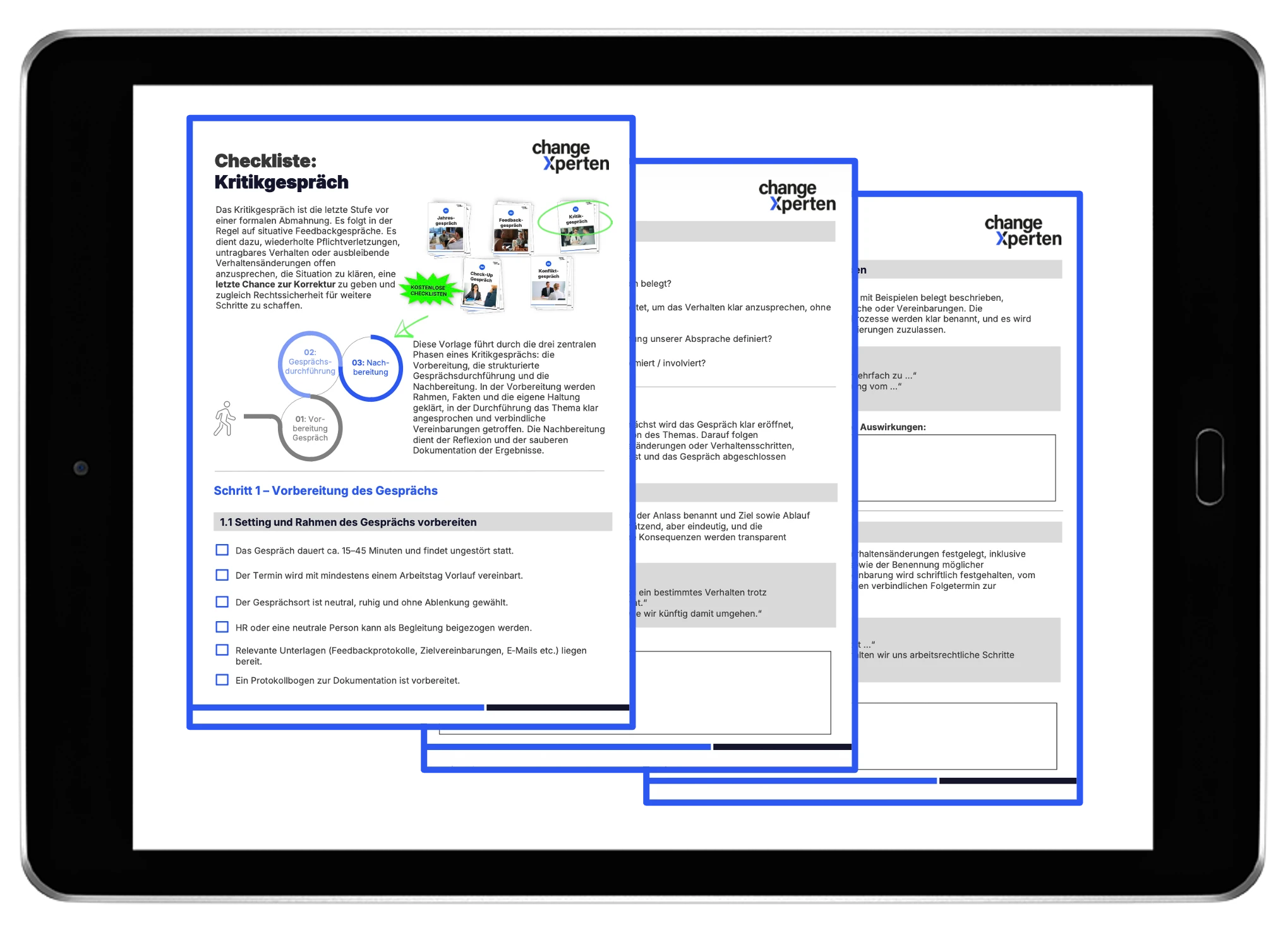 Kostenlose Vorlage zum Download: Kritikgespräch